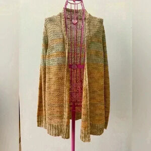 Coldwater Creek Cardigan Sweater Womens XS 4-6 Long Sleeve Multicolor